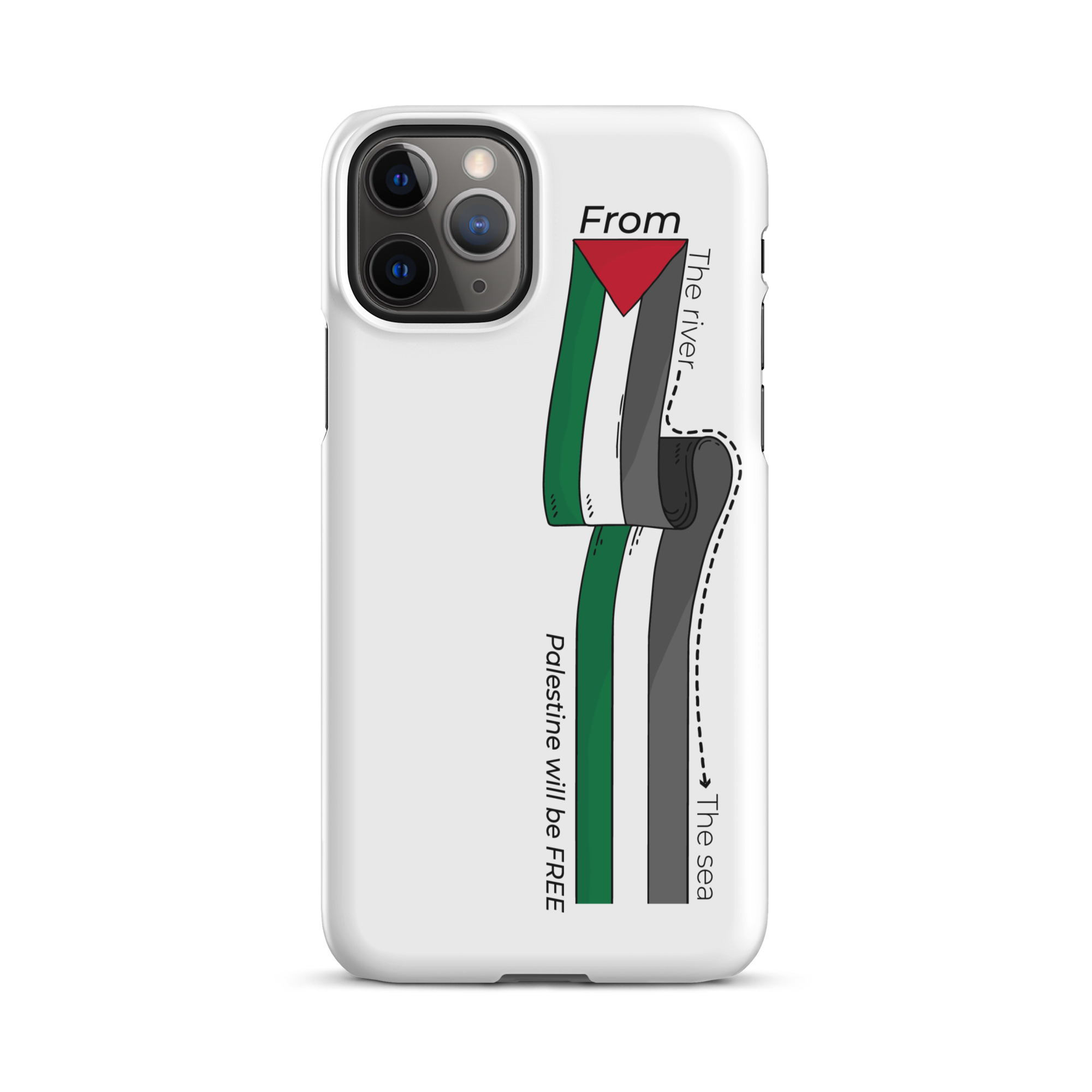 Palestine From The River Snap case for iPhone® - Billede 2