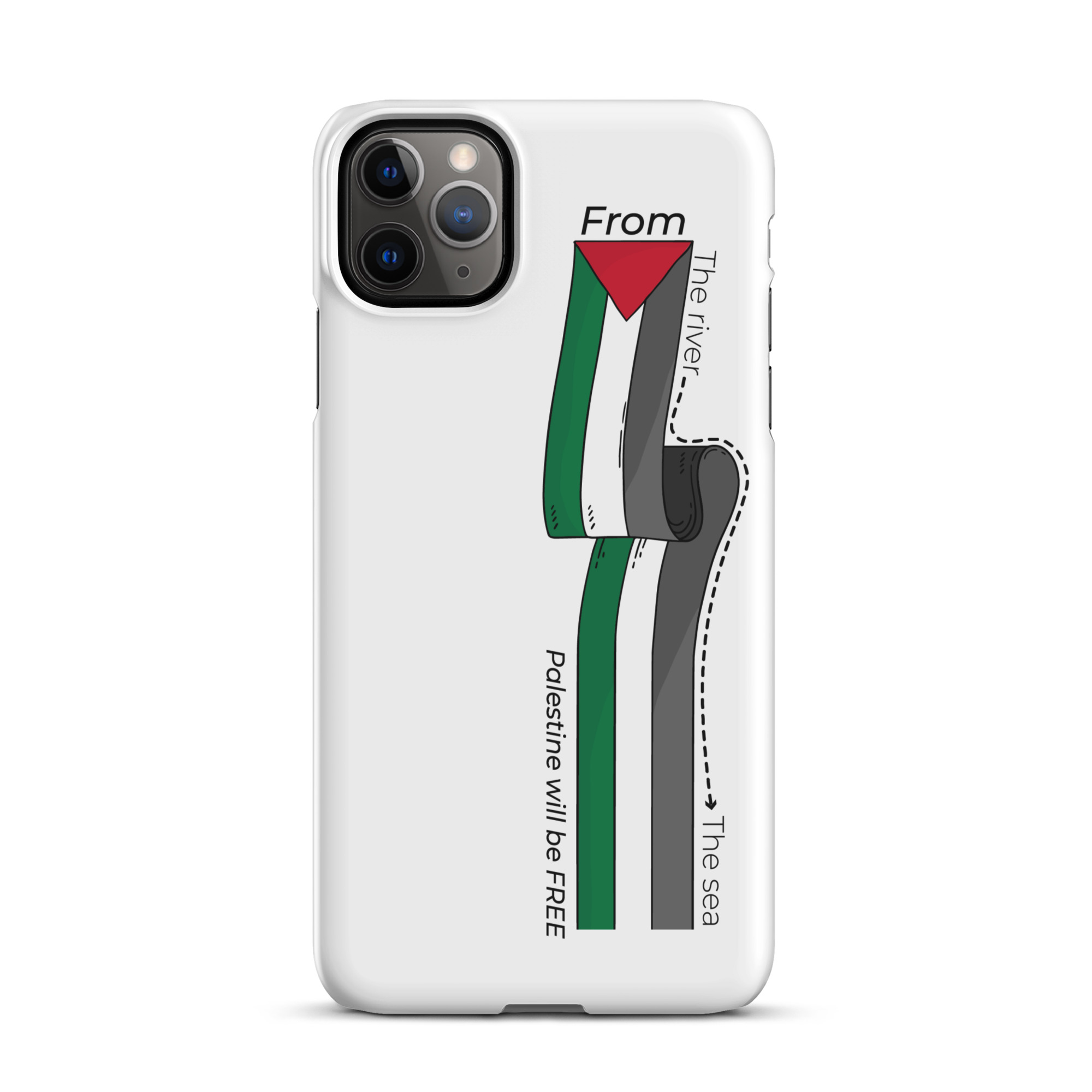 Palestine From The River Snap case for iPhone® - Billede 3