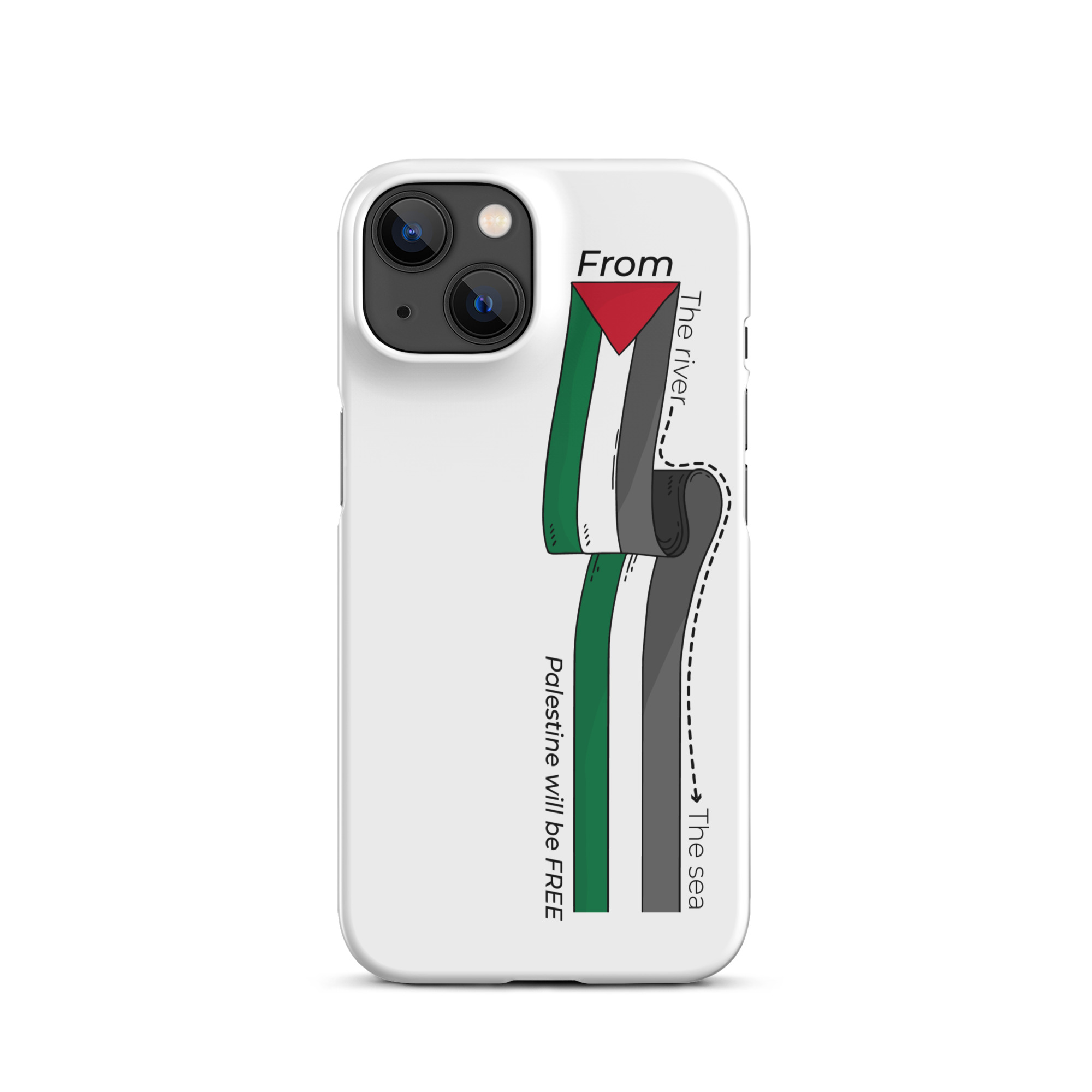 Palestine From The River Snap case for iPhone® - Billede 12