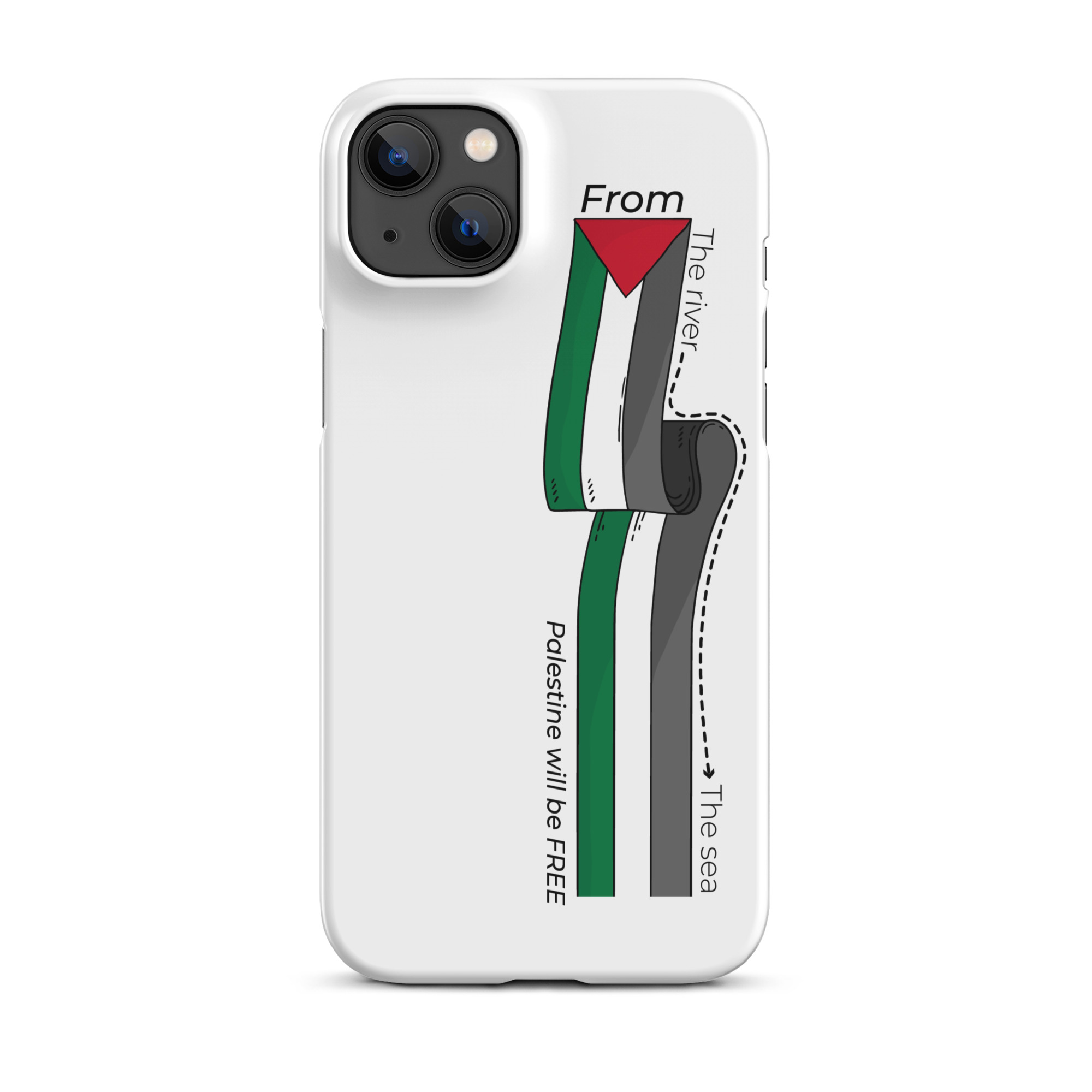 Palestine From The River Snap case for iPhone® - Billede 13