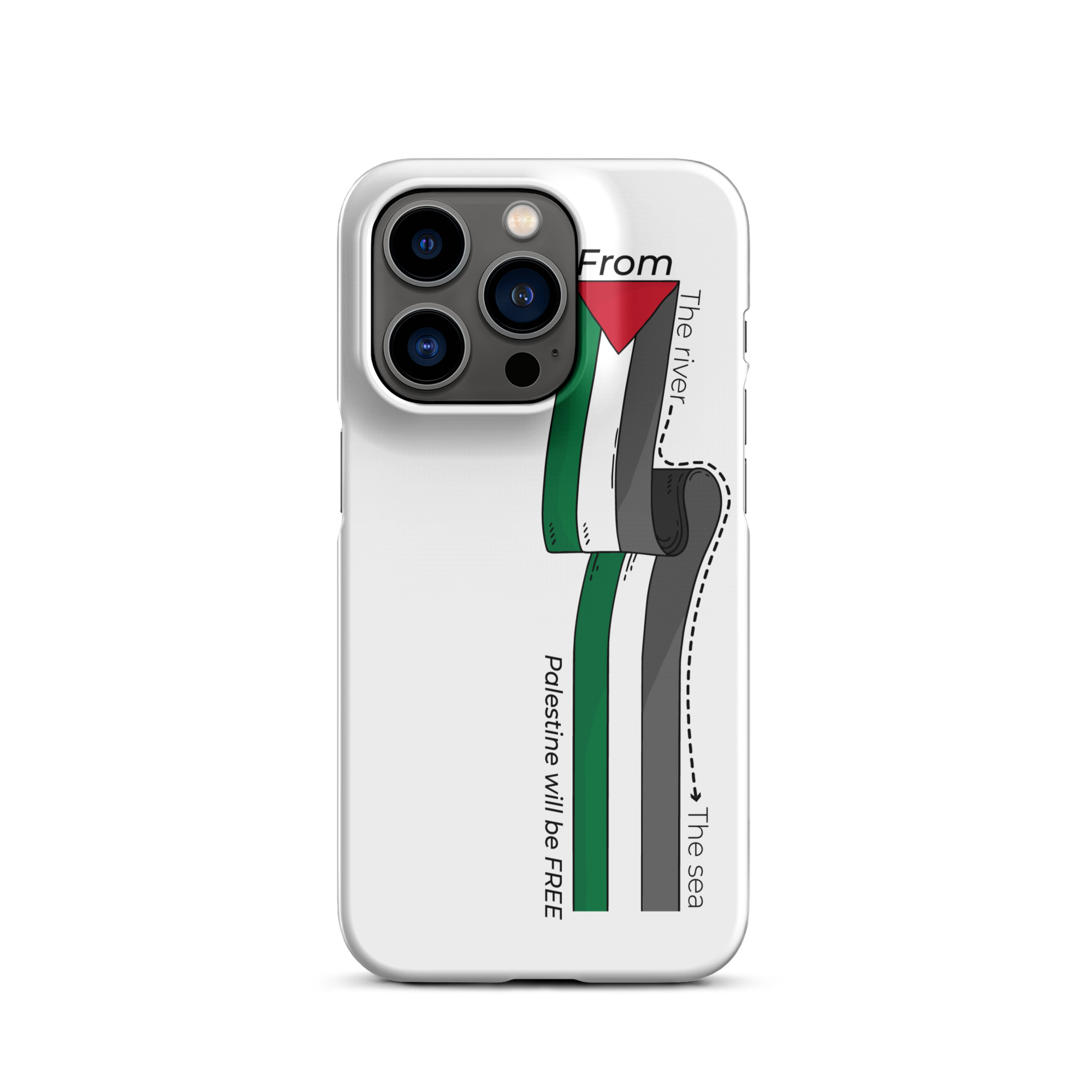 Palestine From The River Snap case for iPhone® - Billede 14
