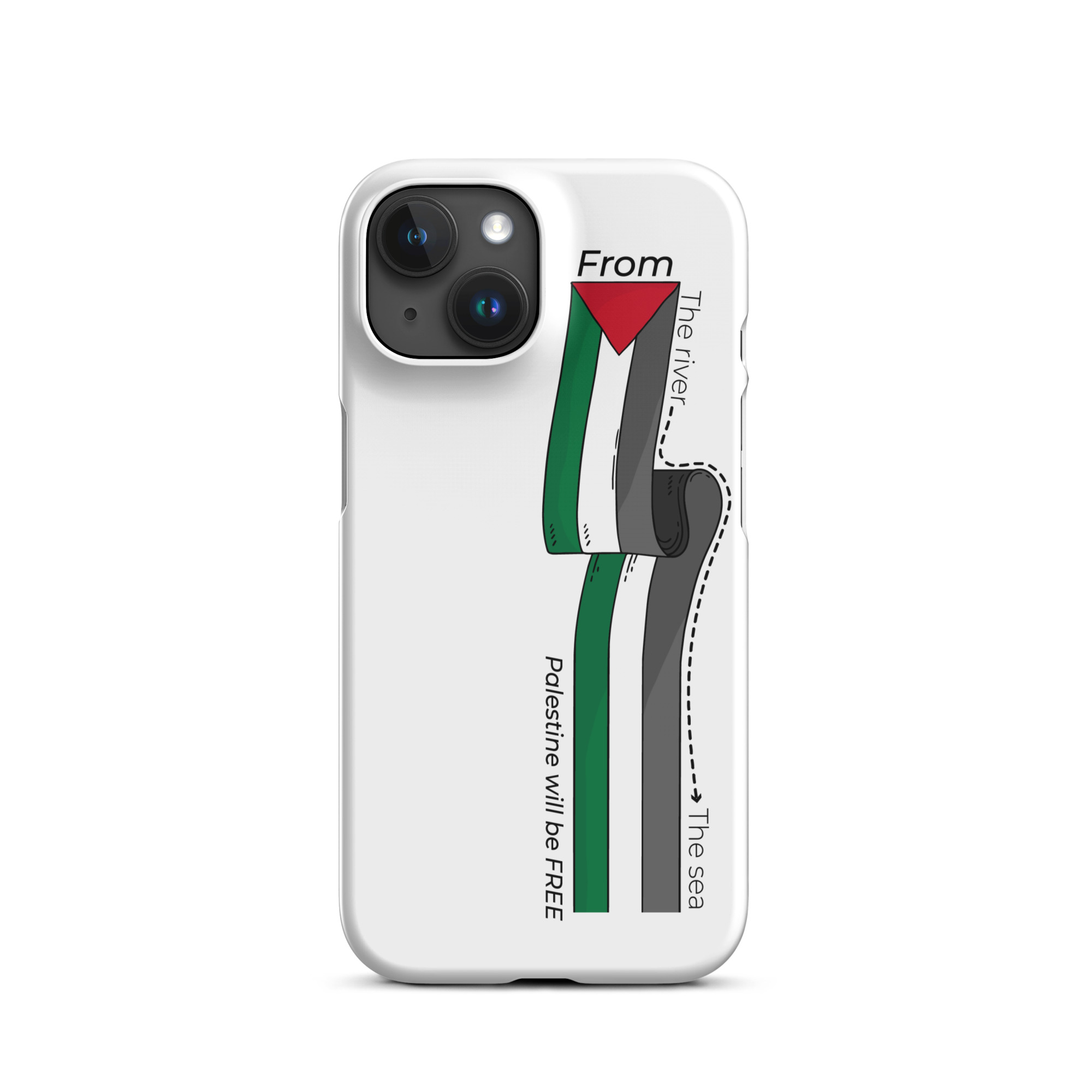 Palestine From The River Snap case for iPhone® - Billede 16