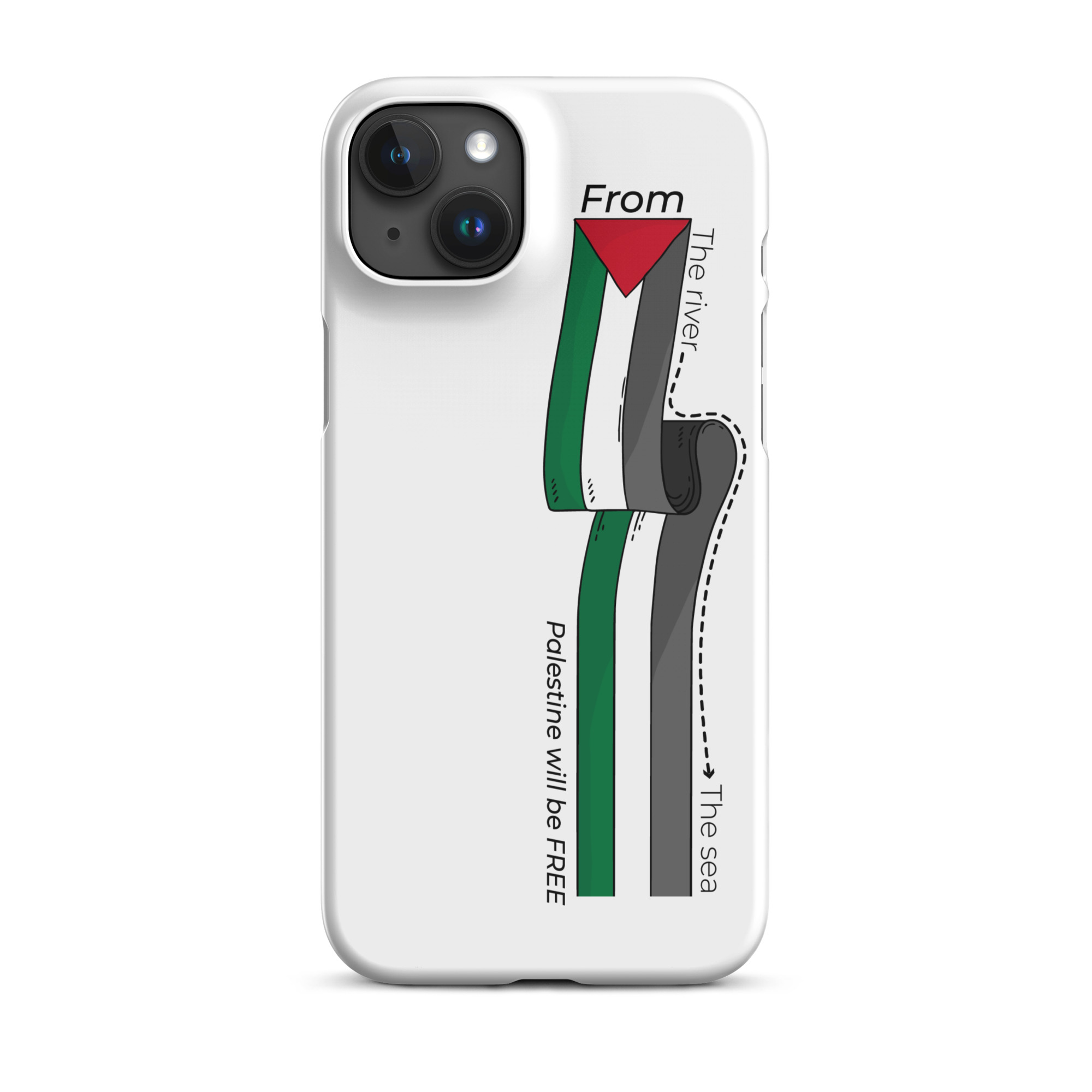 Palestine From The River Snap case for iPhone® - Billede 17