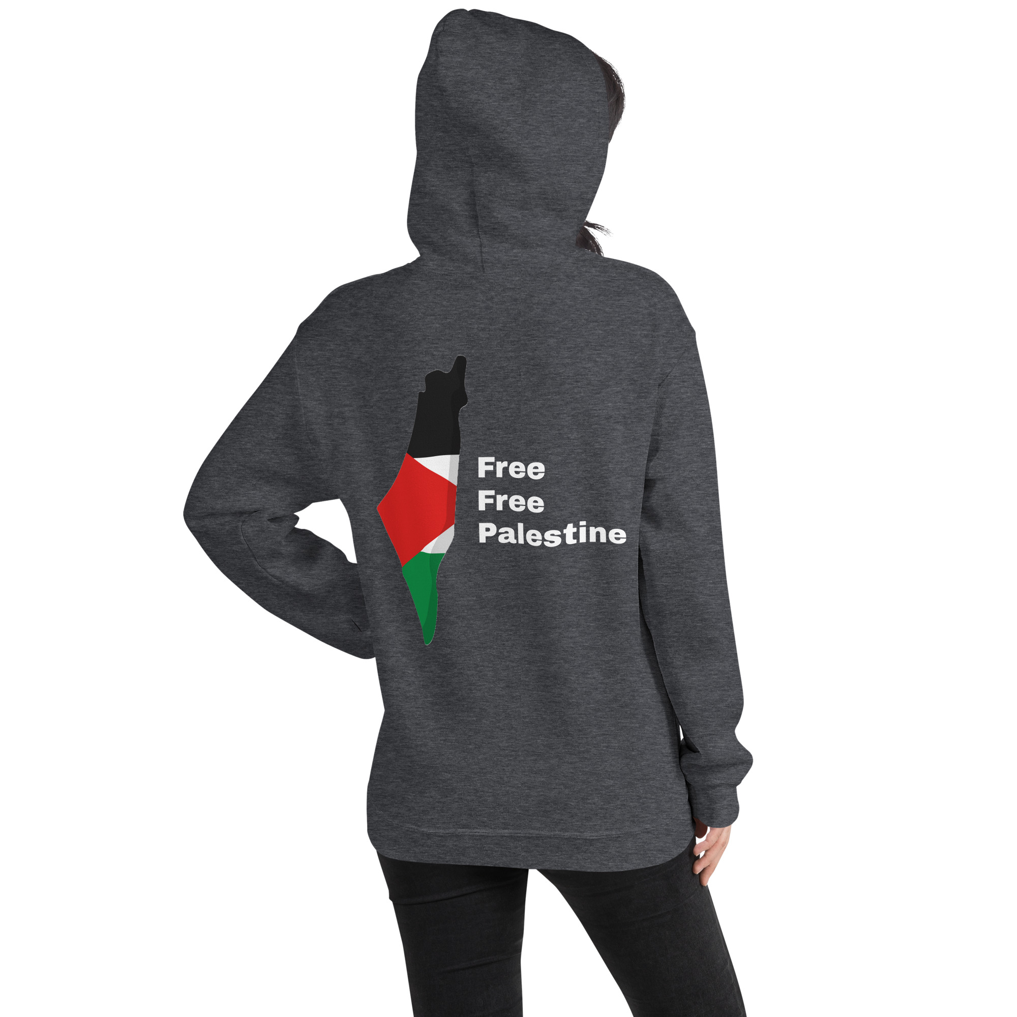 Free Free Palestine - Unisex Hoodie - Billede 15
