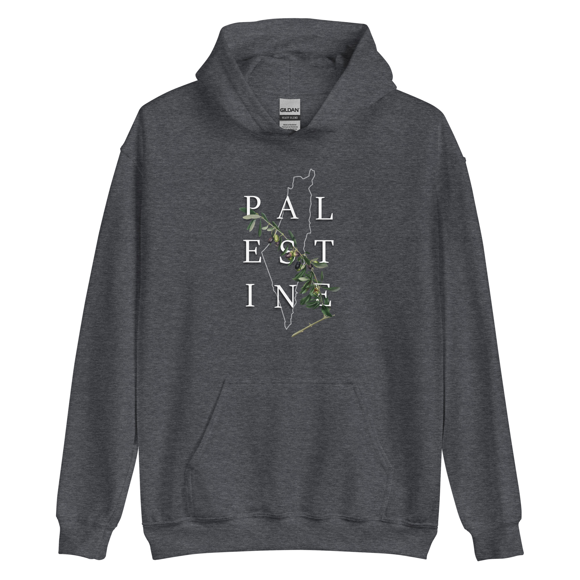 Palestine Olive - Unisex Hoodie - Billede 7