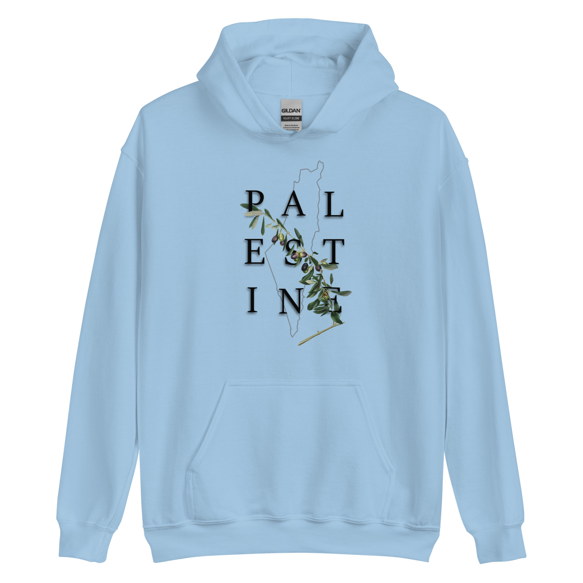 Palestine Olive - Unisex Hoodie - Billede 5
