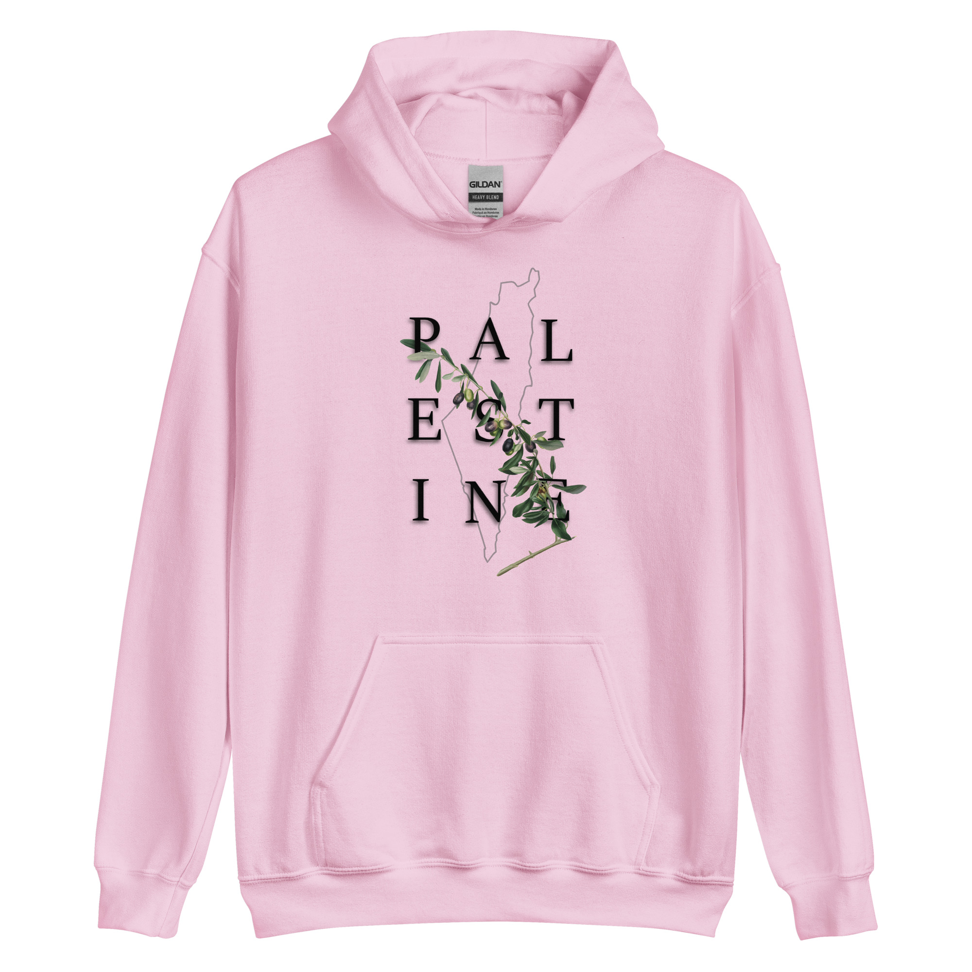 Palestine Olive - Unisex Hoodie - Billede 4