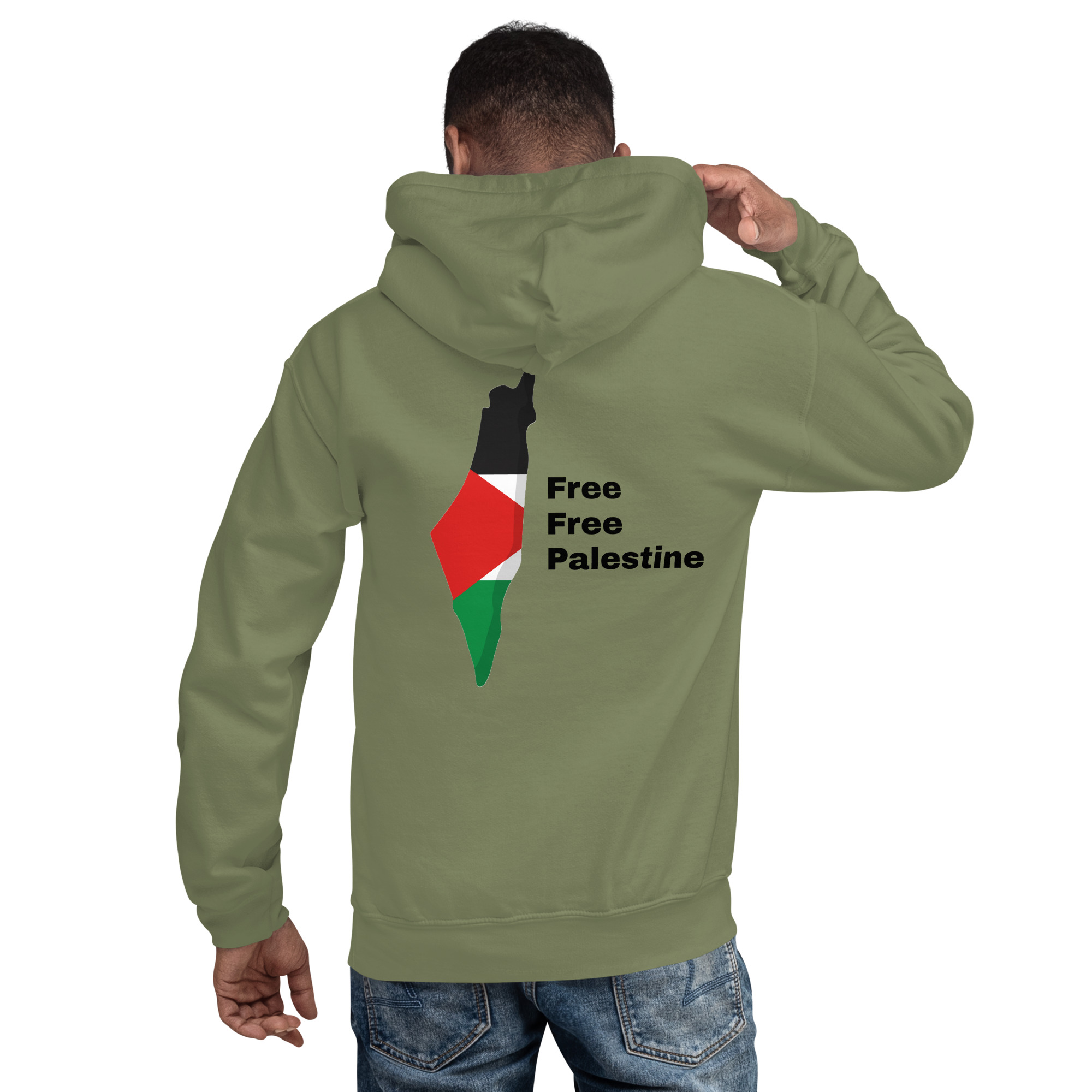Free Free Palestine - Unisex Hoodie - Billede 13
