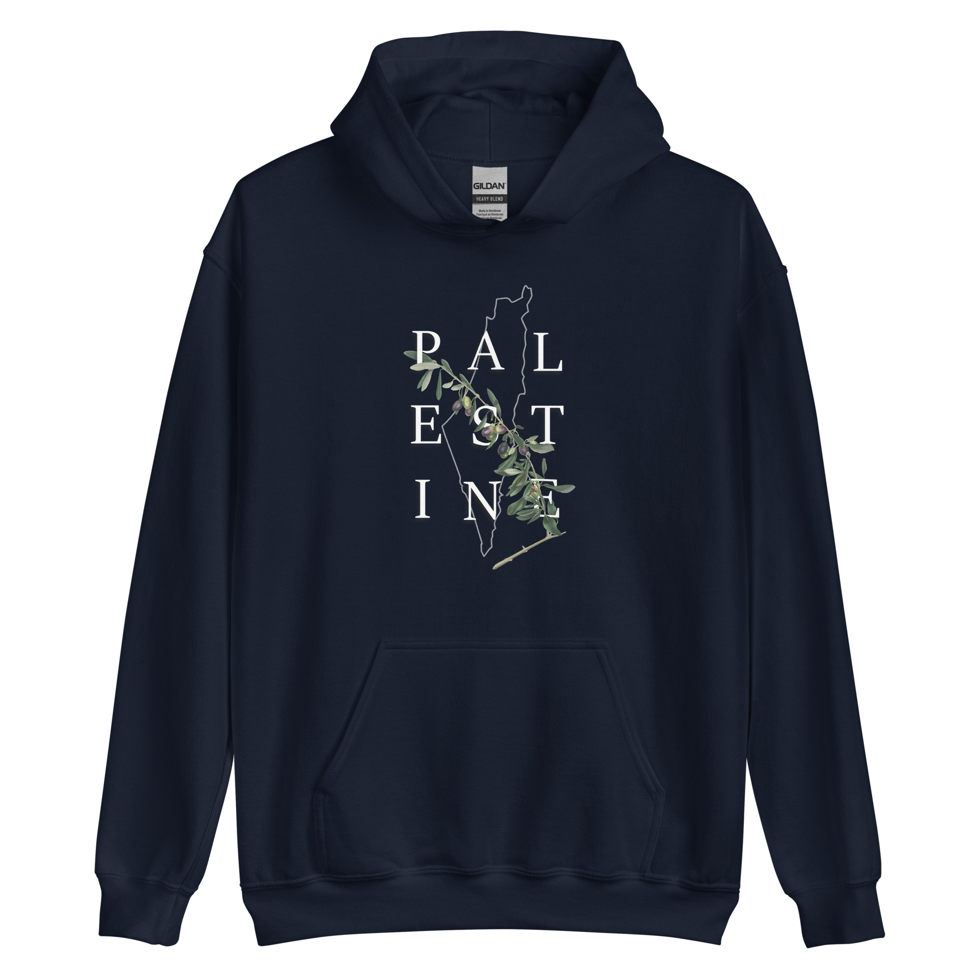 Palestine Olive - Unisex Hoodie - Billede 8