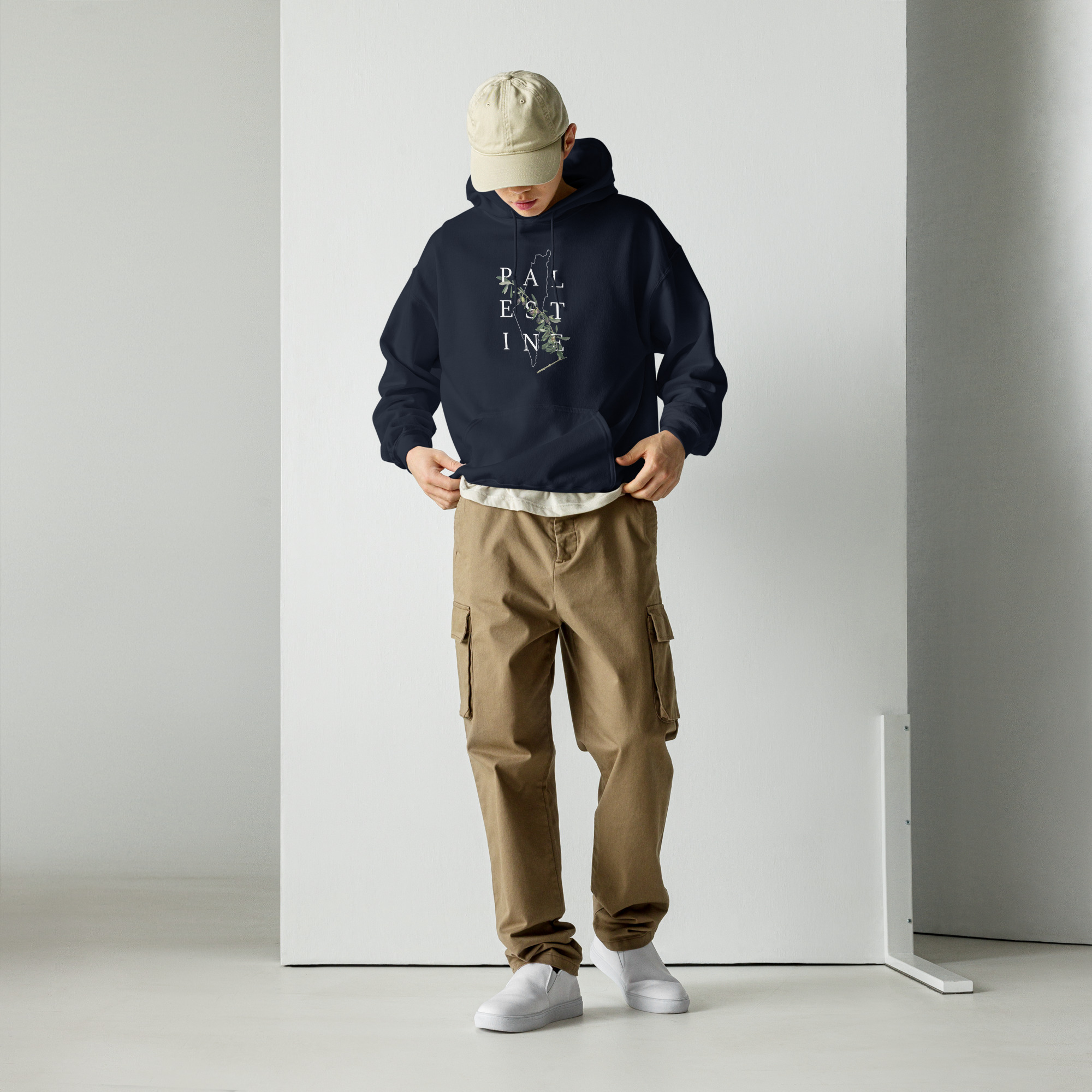 Palestine Olive - Unisex Hoodie - Billede 11