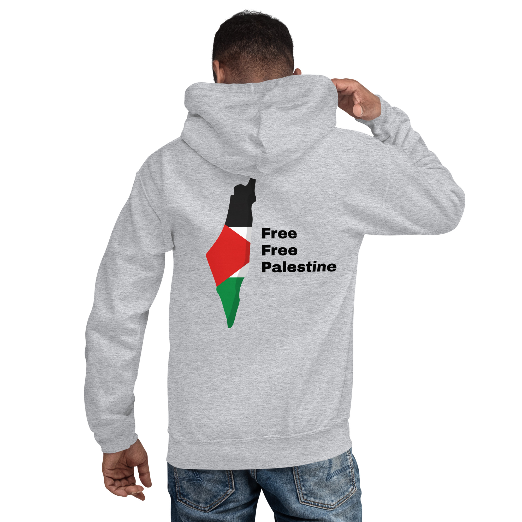 Free Free Palestine - Unisex Hoodie - Billede 10