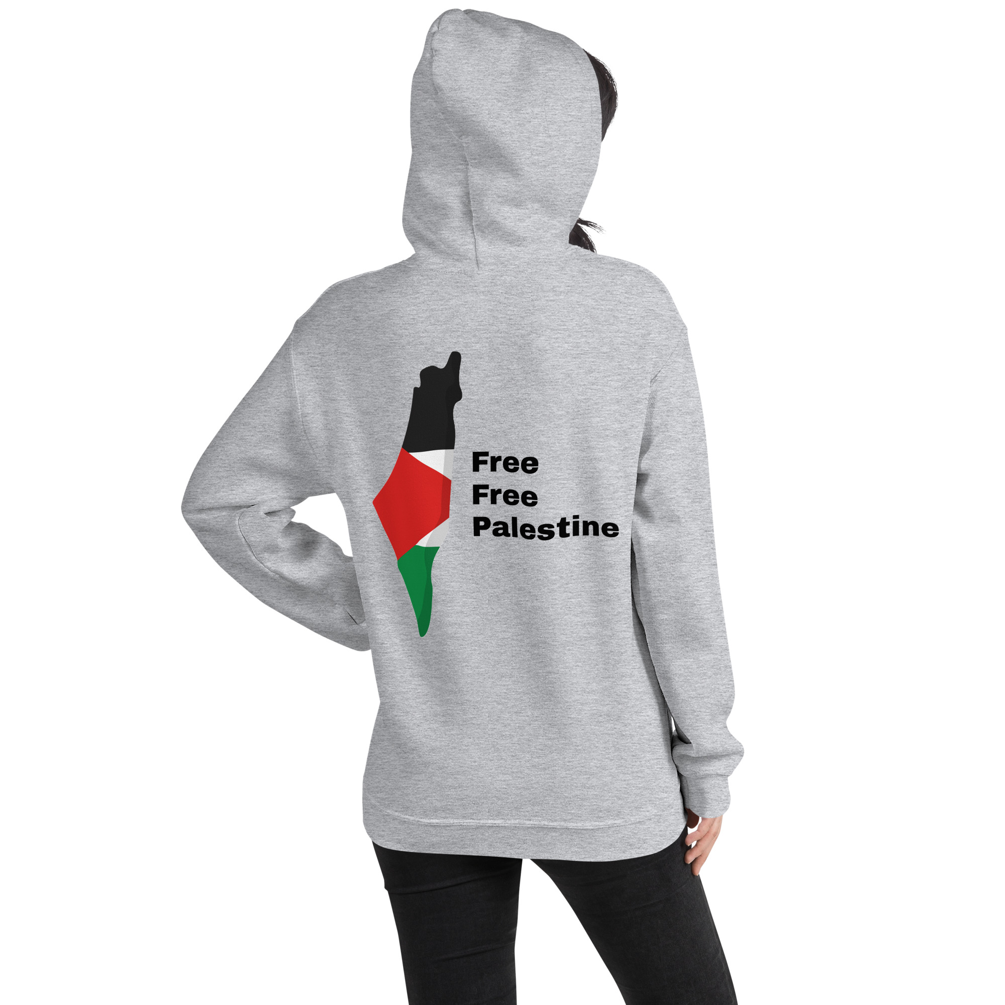 Free Free Palestine - Unisex Hoodie - Billede 16