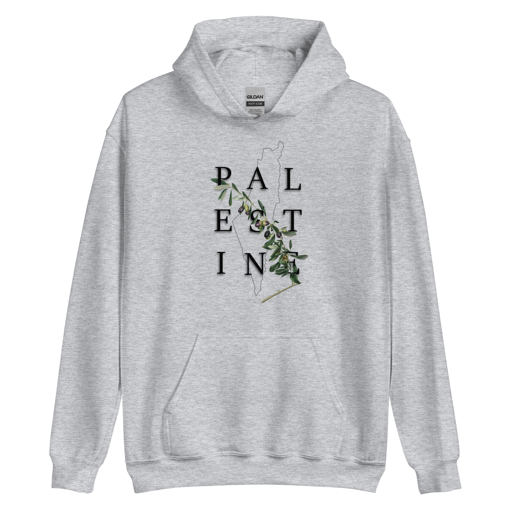 Palestine Olive - Unisex Hoodie - Billede 3