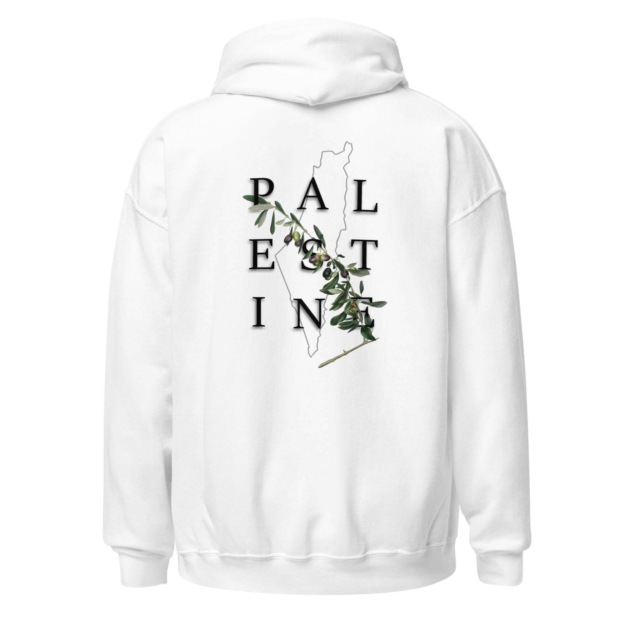 Palestine Olive Back Hoodie