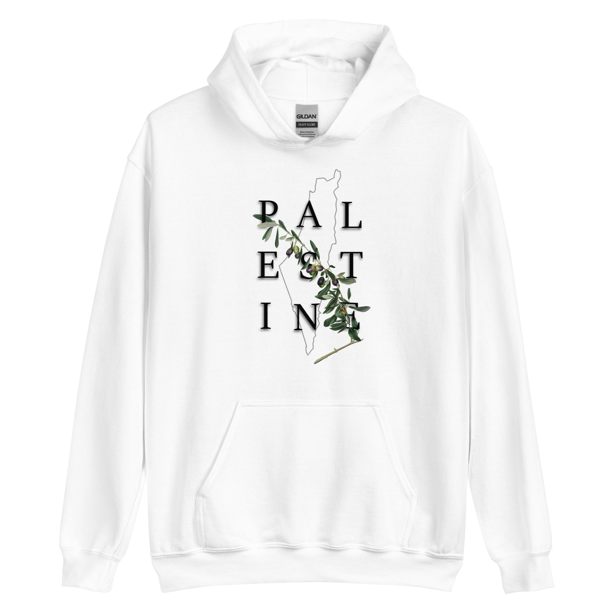 Palestine Olive - Unisex Hoodie - Billede 2