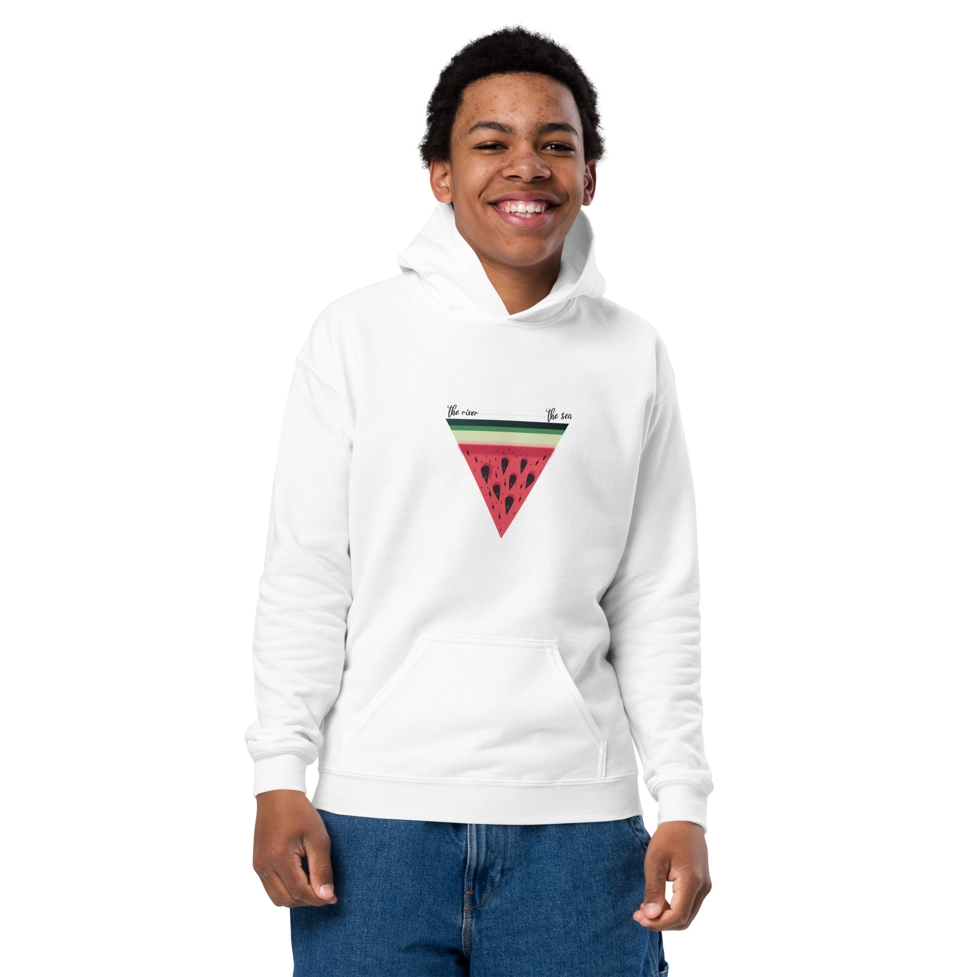Palestine Watermelon Kids hoodie - Billede 2
