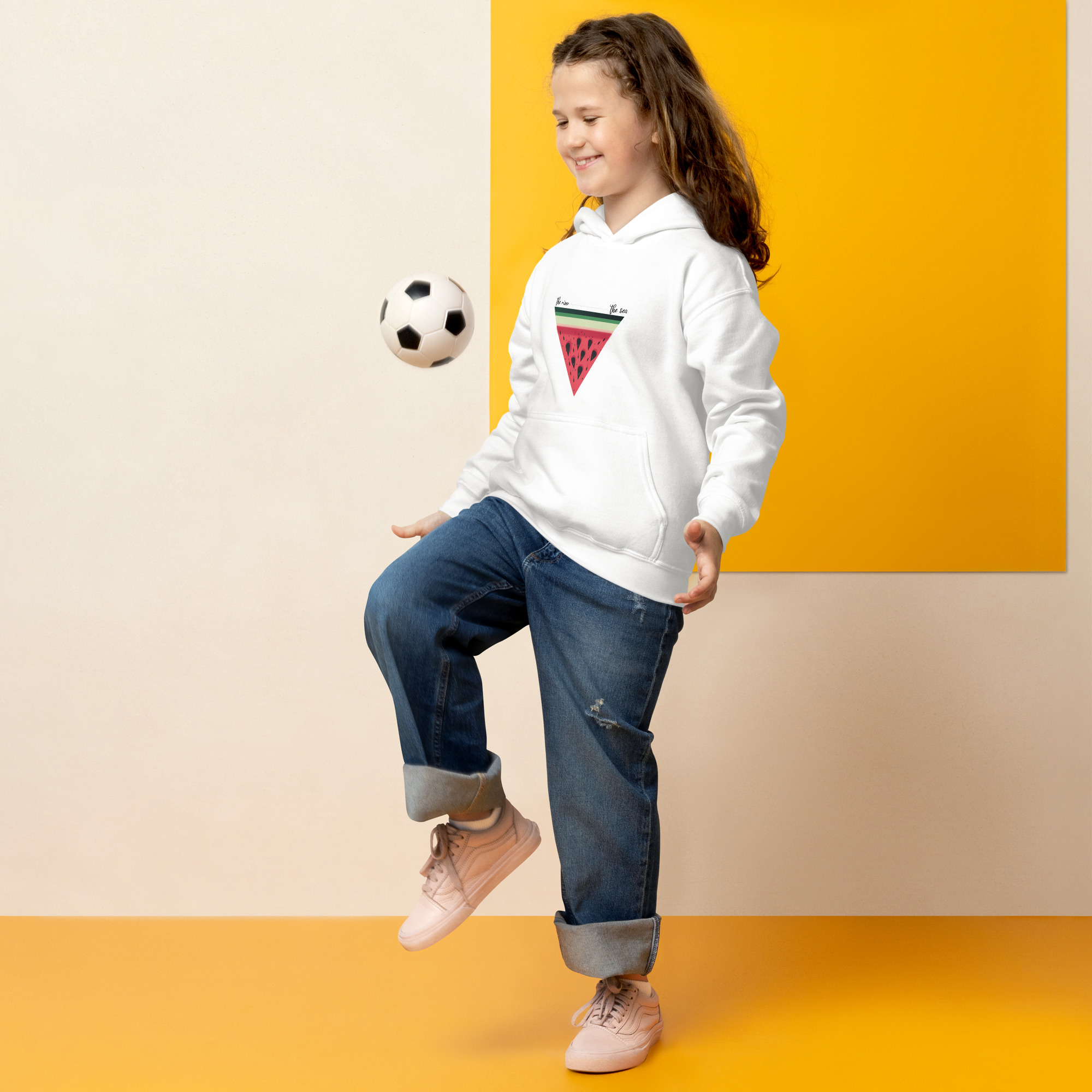 Palestine Watermelon Kids hoodie - Billede 3