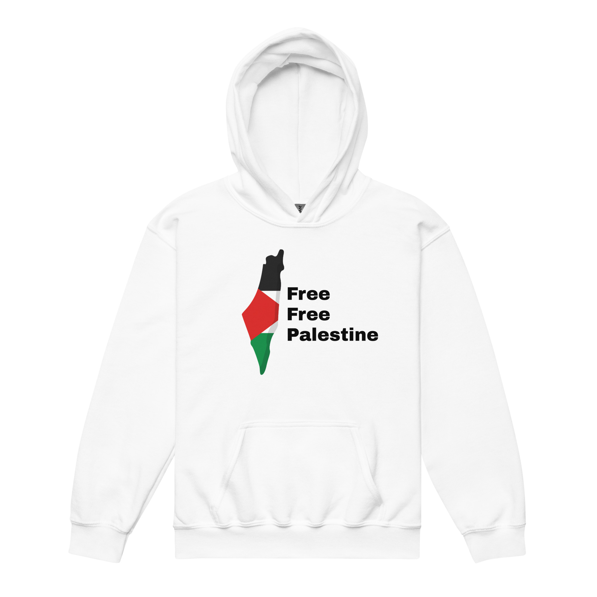 Free Free Palestine - Youth hoodie - Billede 3