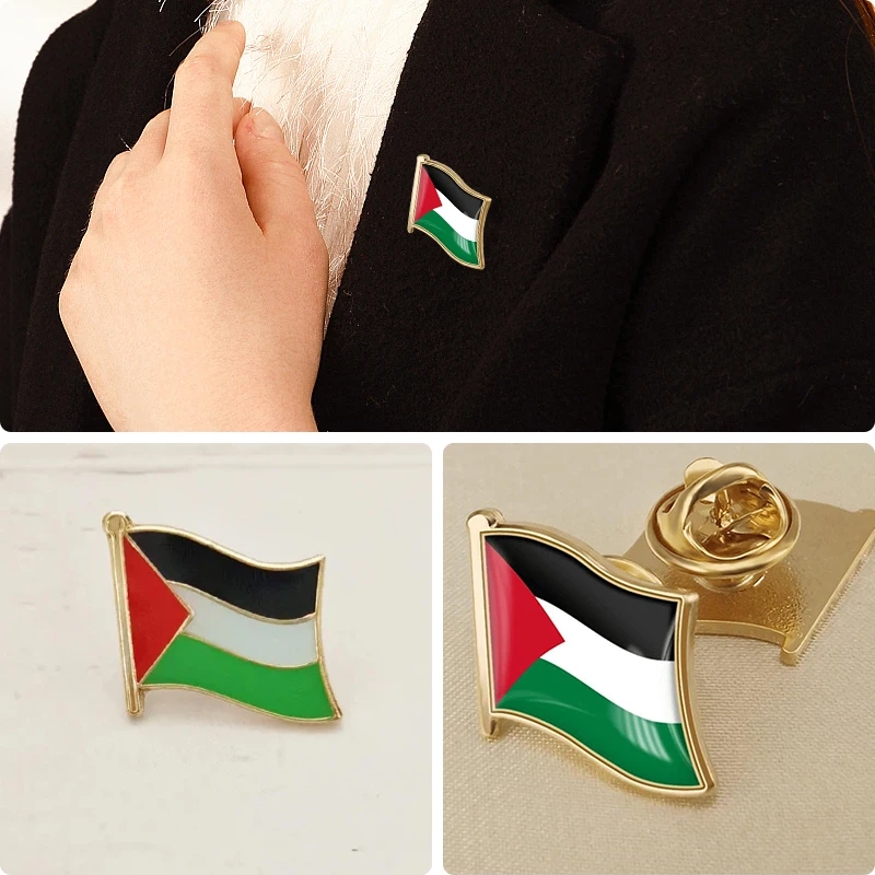 Palestine Flag - Pin - Billede 2