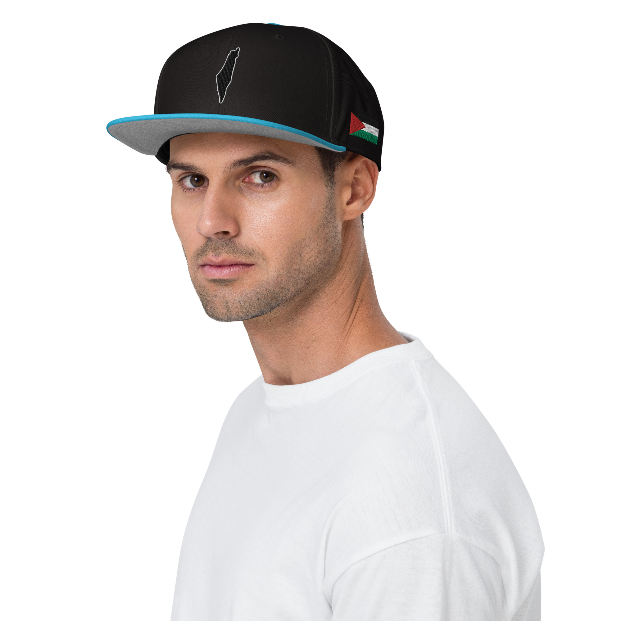 Gaza Outline & Palestine Flag - Snapback Hat - Billede 11