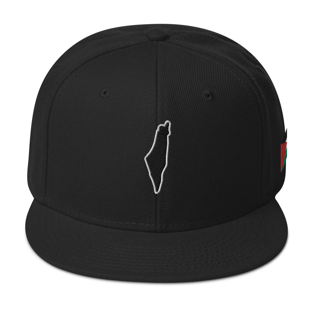 Gaza Outline & Palestine Flag - Snapback Hat